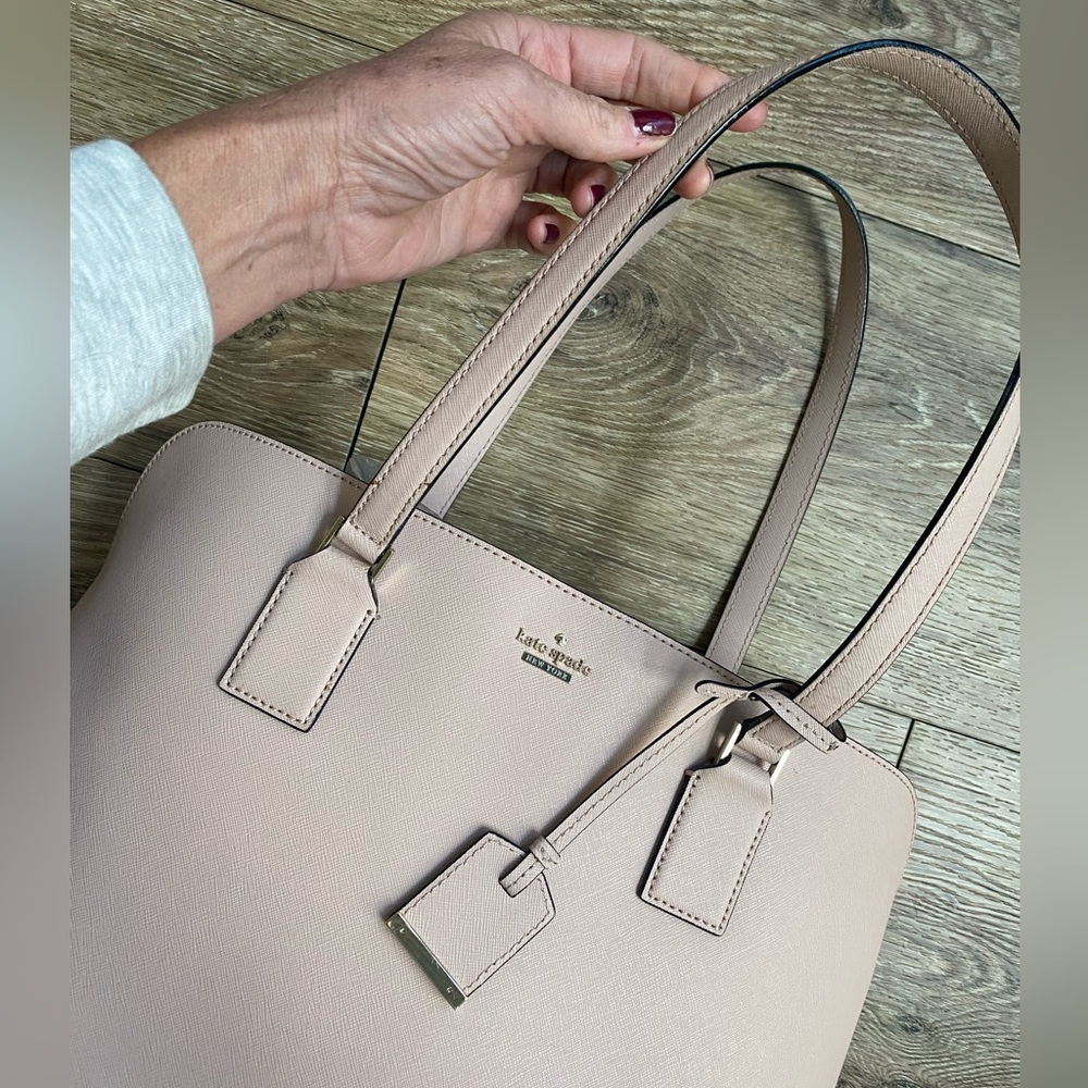 NWOT Kate Spade New York Cameron Street Marybeth Leather Tote Lt. Pink - Picture 4 of 16